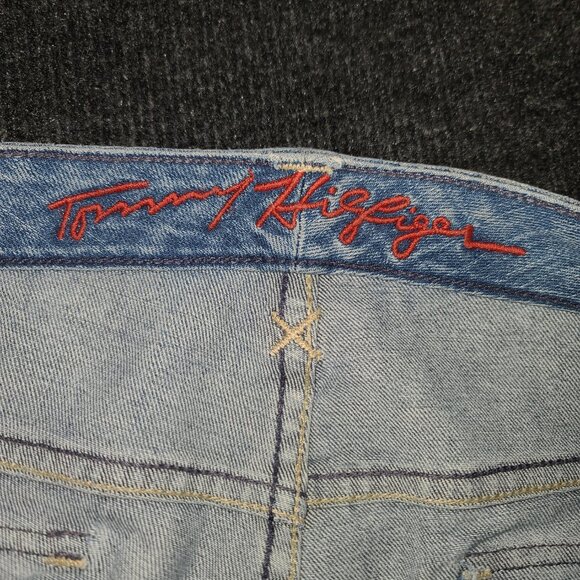 Tommy Hilfiger Women's Size 22 Jeans Light Wash Stretch Super Wide Leg‎ Y2K - Picture 7 of 12